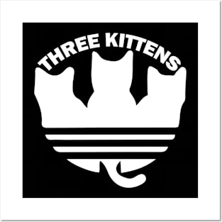 Three kittens tee design birthday gift graphic Posters and Art